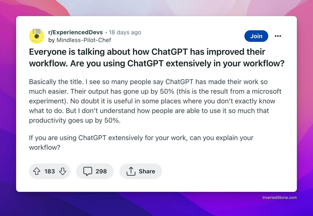 ChatGPT for automating workflow